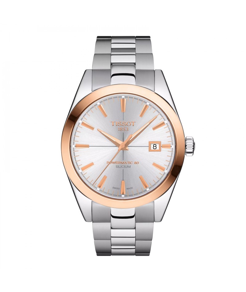Tissot - Gentleman Gold Bezel T927.407.41.031.00