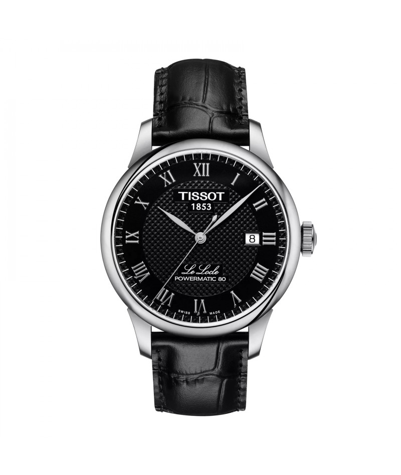 Tissot - Le Locle Powermatic 80 Nero in pelle...