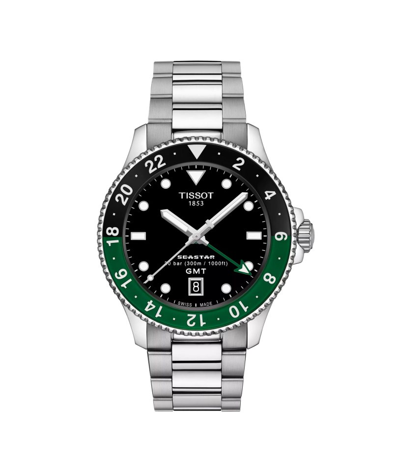 Tissot - Seastar 1000 GMT 40mm Verde sfumato...