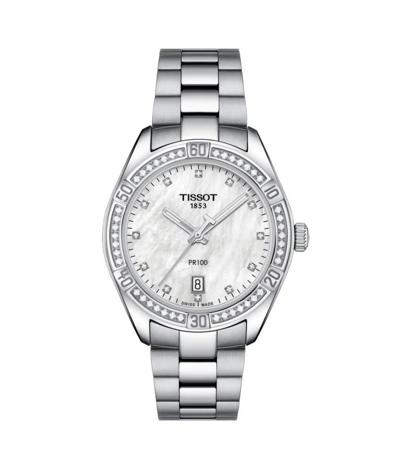 Tissot - PR100 Lady Sport Chic 36mm Diamanti...