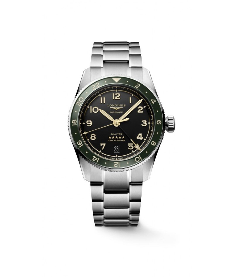 Longines - Spirit Zulu Time Verde 39mm L3.802.4.63.6