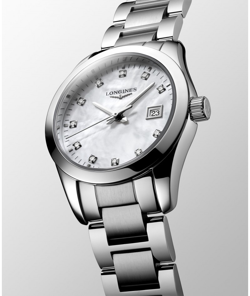 Longines - Conquest Madreperla e Diamanti 29,5mm...