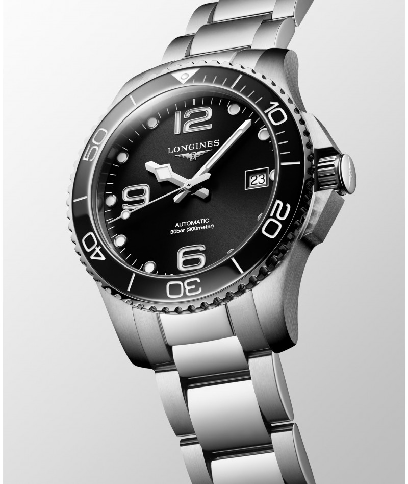 Longines - Hydroconquest Automatico Nero 39mm L3.780.4.56.6