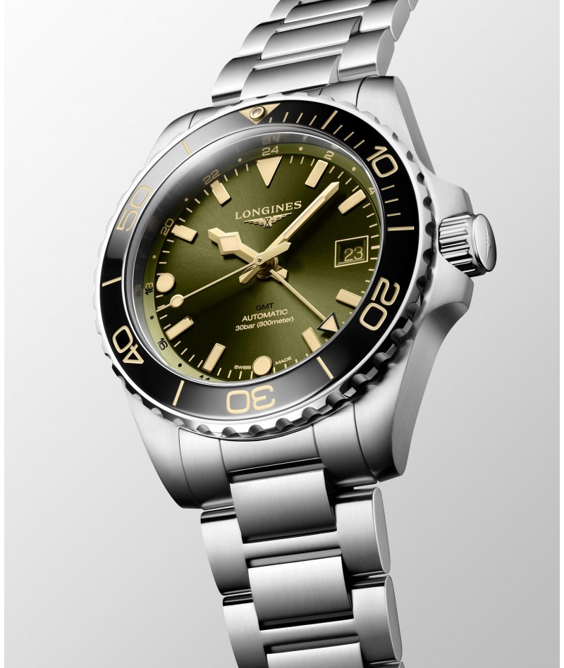 Longines - Hydroconquest Automatico Verde 41mm L3.790.4.06.6