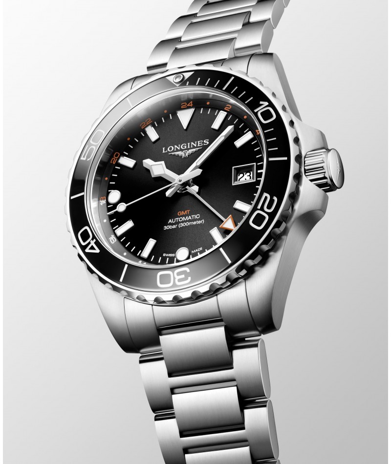 Longines - Hydroconquest GMT Nero 41mm L3.790.4.56.6