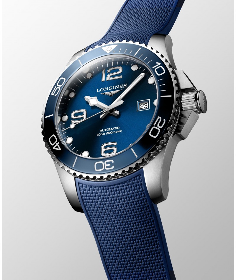 Longines - Hydroconquest Automatico Blu Caucciù 43mm...