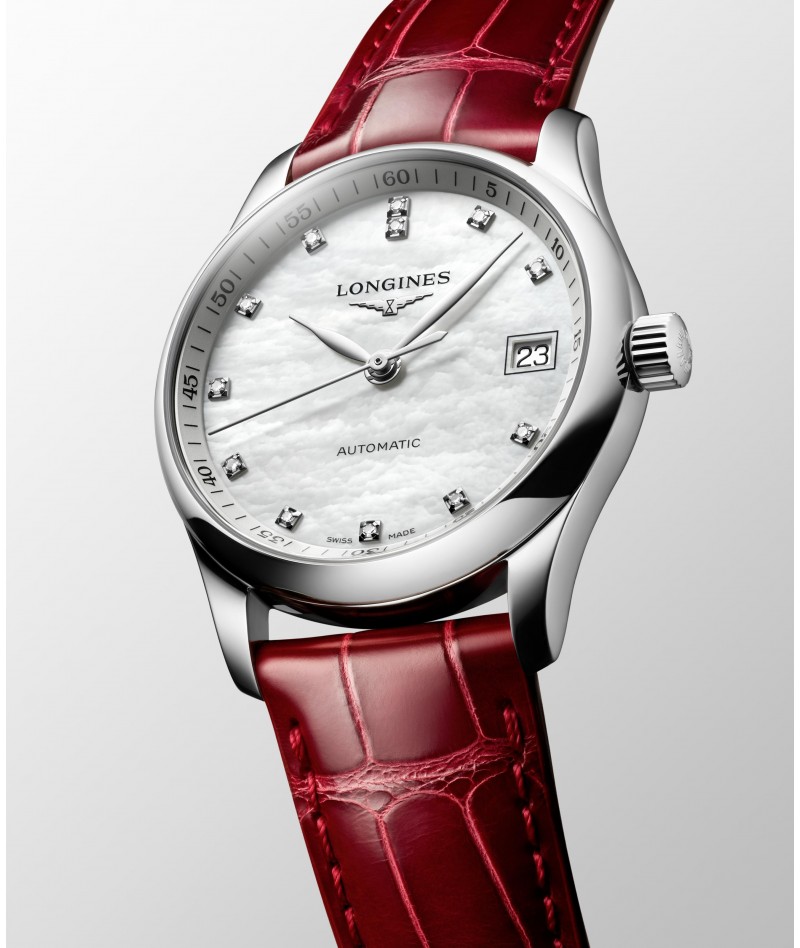 Longines - Master Collection Madreperla e Pelle Rossa...