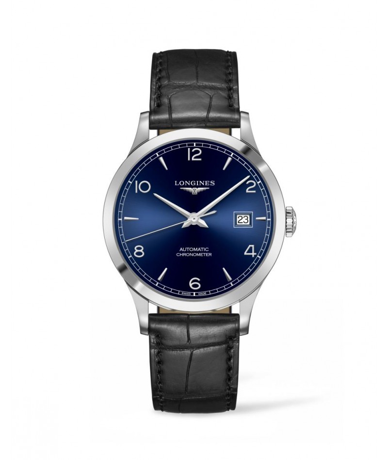 Longines - Record Collection Pelle Nera 40mm L2.821.4.96.2
