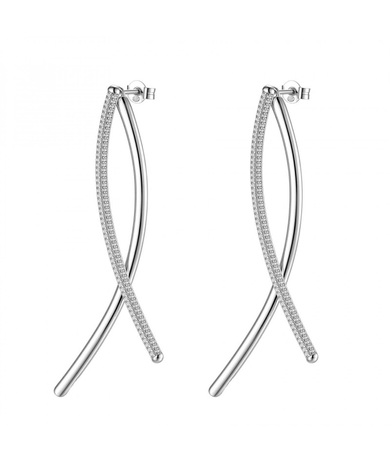 Rosato - Orecchini intrecciati Bianca RZBI90