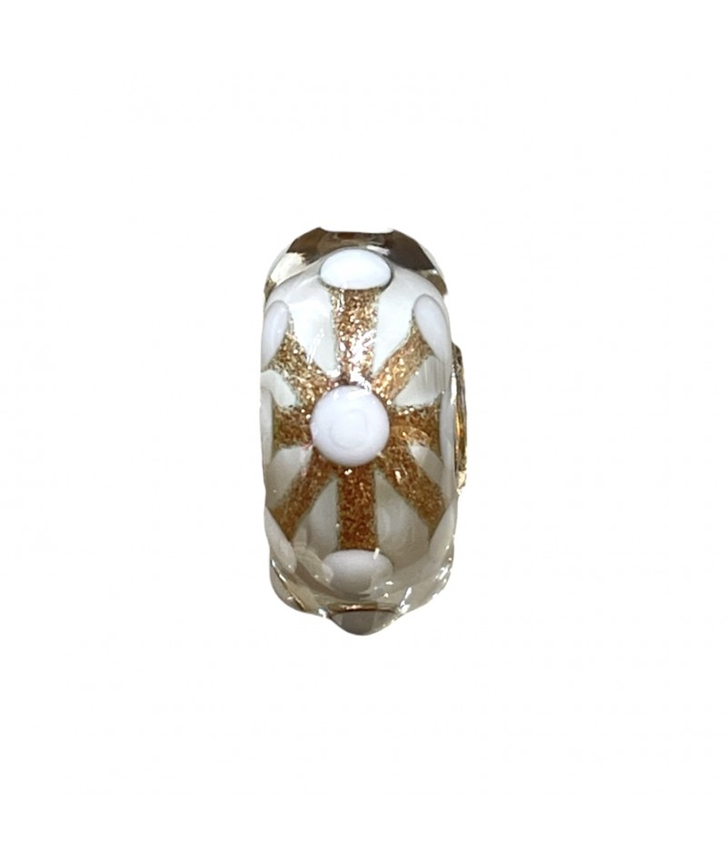 Trollbeads - Beads Unico Bianco e oro