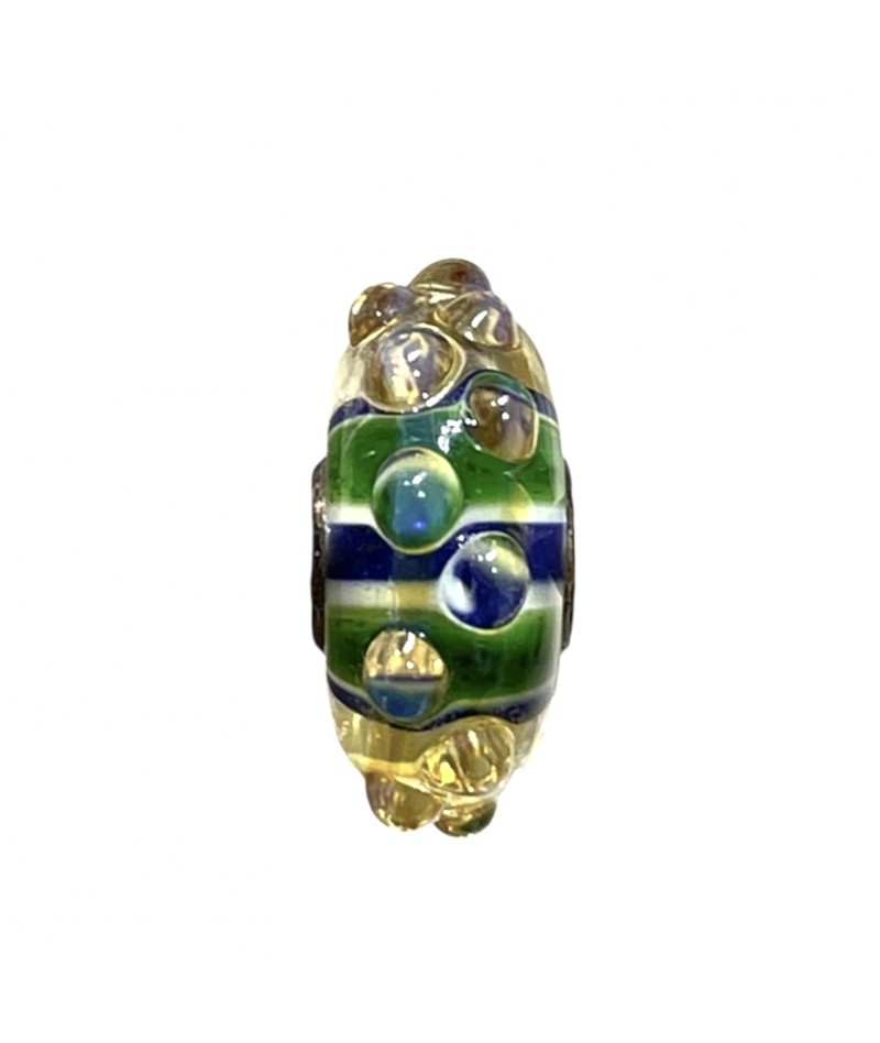 Trollbeads - Beads Unico Giallo, Verde e blu