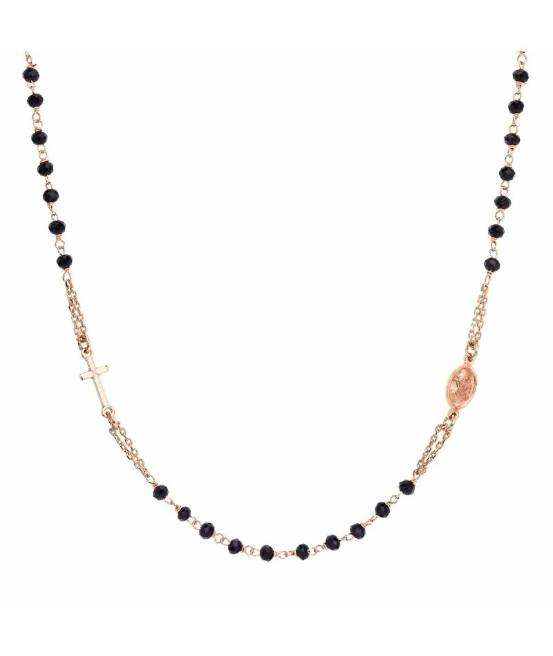 Amen - Collana Rosario rosè girocollo CRORN3