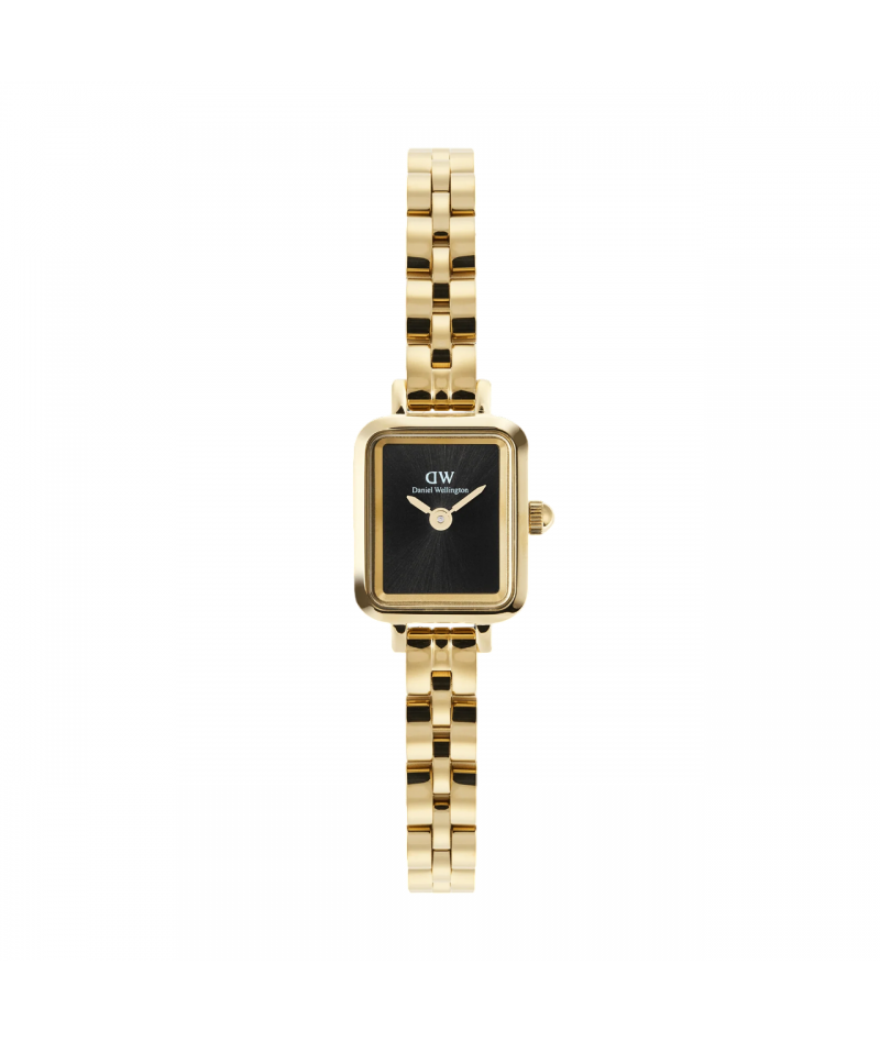 Daniel Wellington - Quadro Mini Arch 3 Link Onyx Sunray Gold