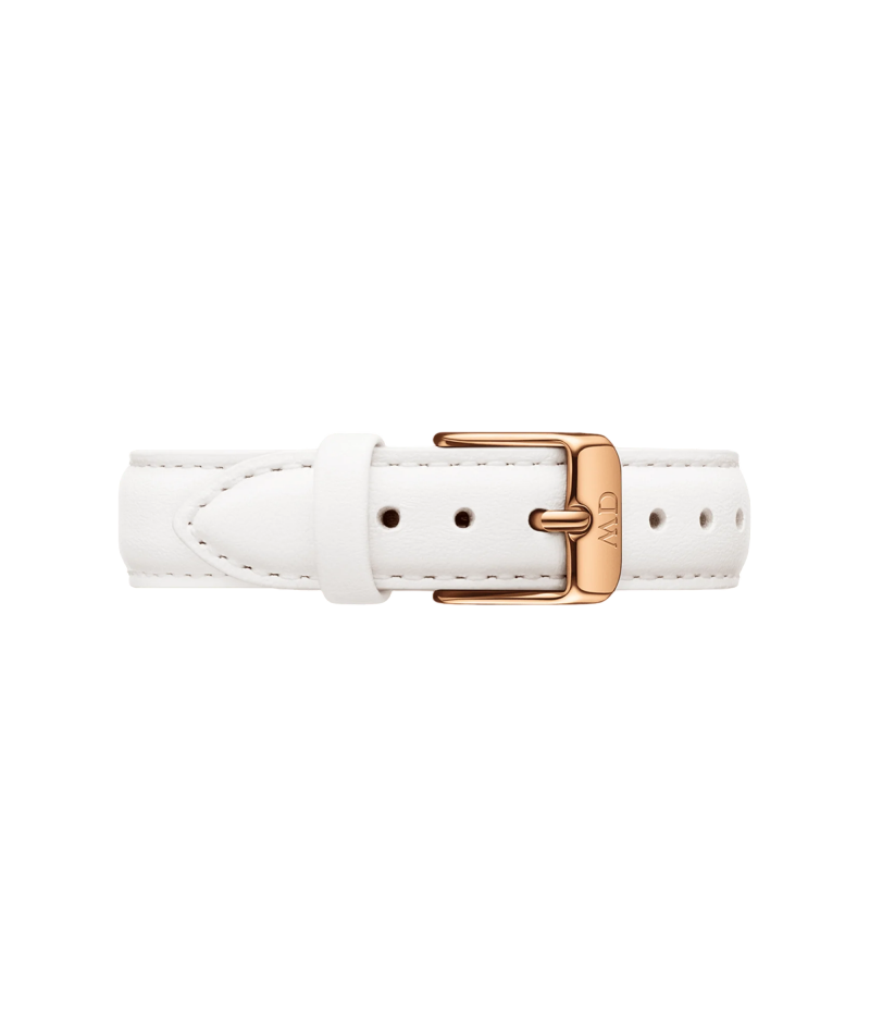 Daniel Wellington - Cinturino Bondi pelle bianca DW00200161