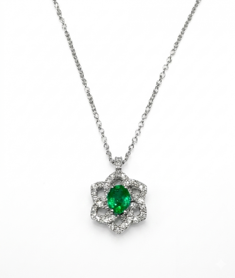 Mirco Visconti - Collana con smeraldo ABA1194/S