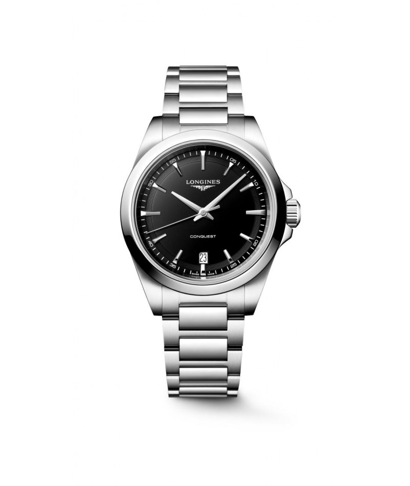 Longines - Conquest Nero 38mm L3.750.4.52.6