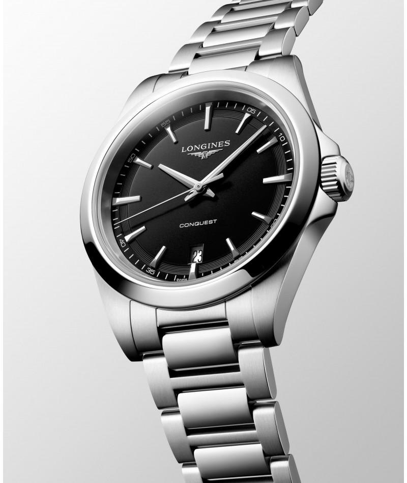 Longines - Conquest Nero 38mm L3.750.4.52.6