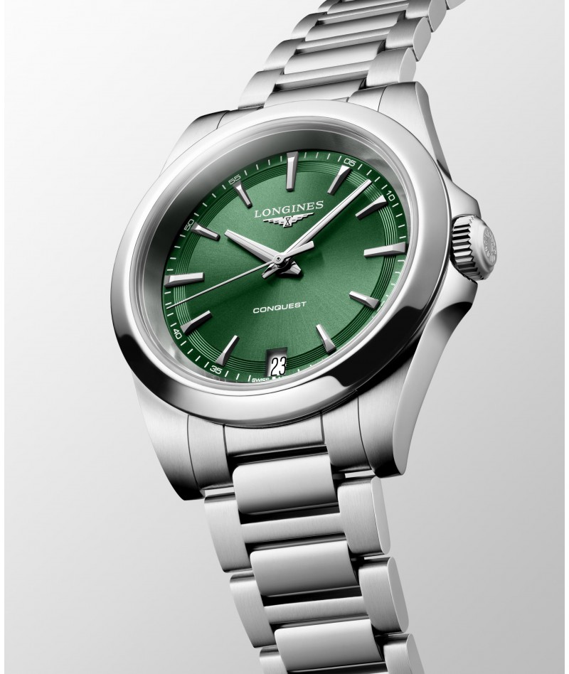 Longines - Conquest Verde 34mm L3.460.4.09.6