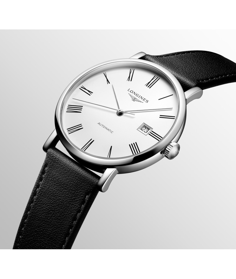 Longines - Elegant Collection Pelle Nera 41mm L4.911.4.11.2