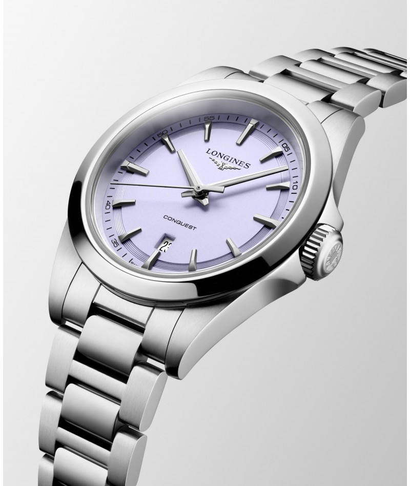 Longines - Conquest Malva Lavanda 30mm L3.350.4.02.6