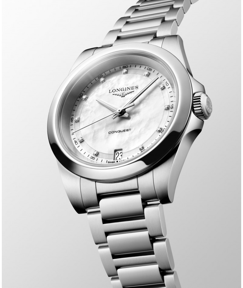 Longines - Conquest Madreperla 34mm L3.460.4.87.6