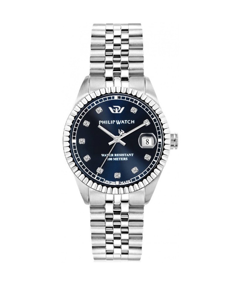 PHILIP WATCH - Caribe 35mm Blu con diamanti R8253597570